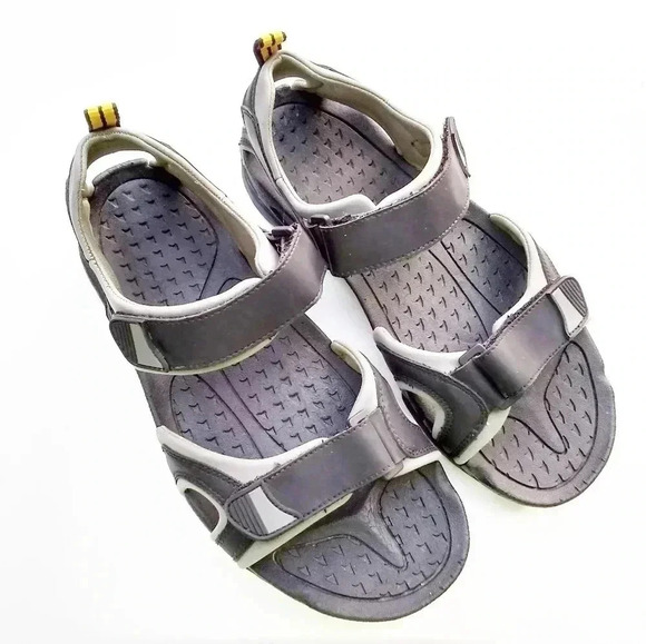 Ozark Trail Men's Black/ Yellow Sandals - Picture 1 of 8